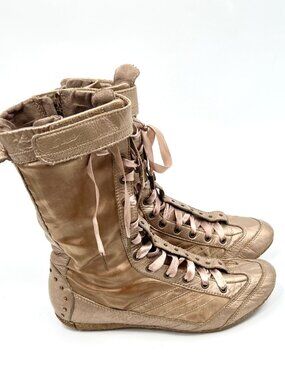 Y2K Diesel Fabric Boxing Lace up Sneakers